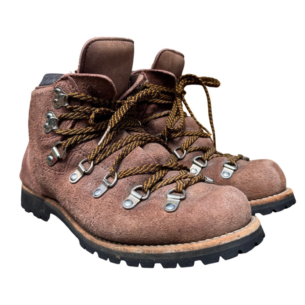 VTG! Vasque Hiking Boots Suede Leather Ankle‎ Lace Up Lug Sole Brown 6N Gorpcore